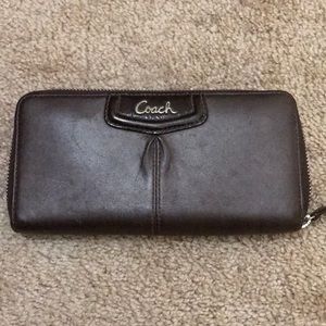 Brown coach wallet